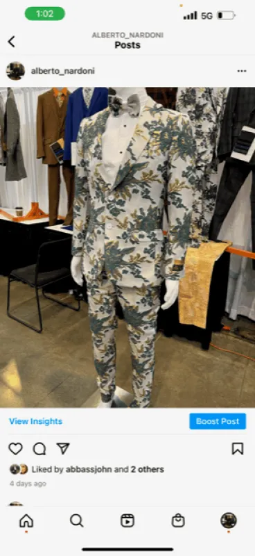 White and Gold Prom Suits - Gold Tuxedo Jacket sold by Alberto Nardoni