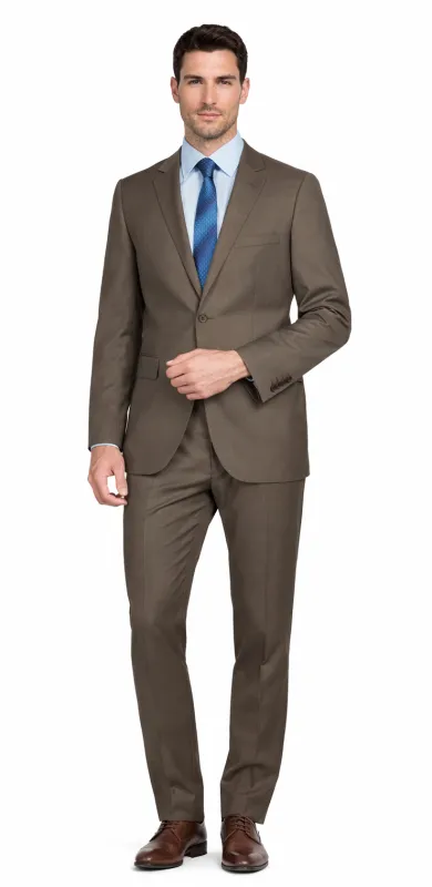 Mantoni Camel or Taupe Two-button Wool Suit sold by Alberto Nardoni