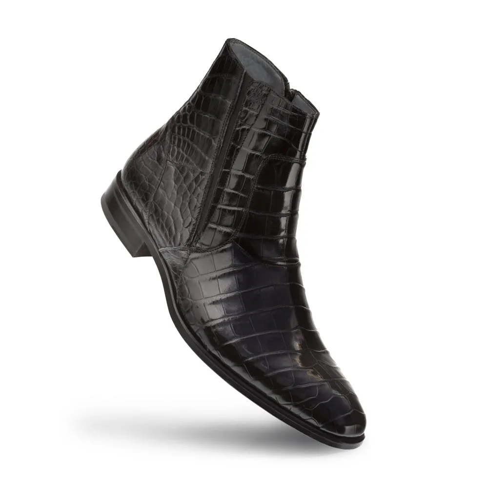Mezlan Belucci Alligator Zipper Boots Black (3663-J) sold by Alberto Nardoni product image thumbnail 2