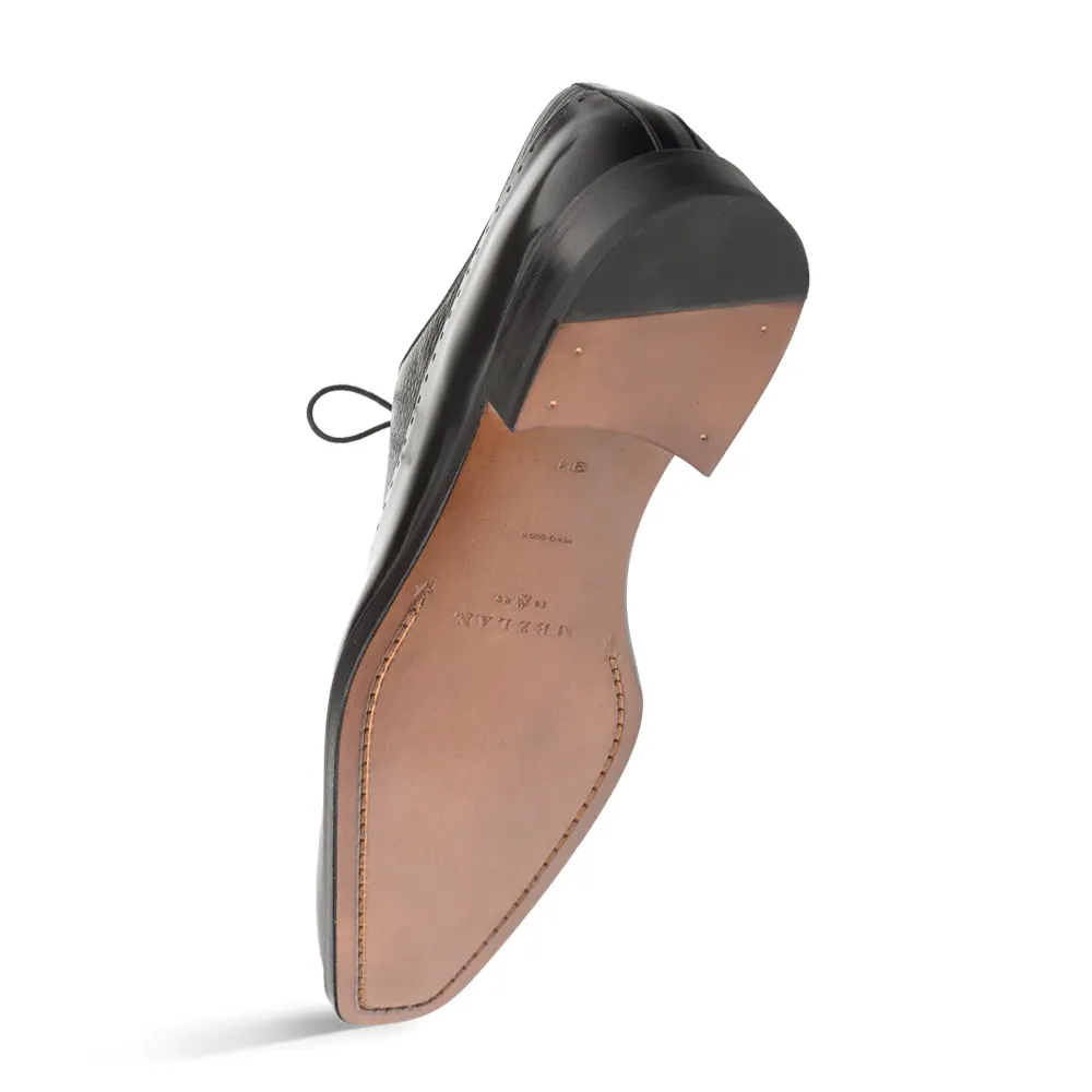 Mezlan Postdam Deerskin Calfskin Shoes Black (16409) sold by Alberto Nardoni product image thumbnail 3