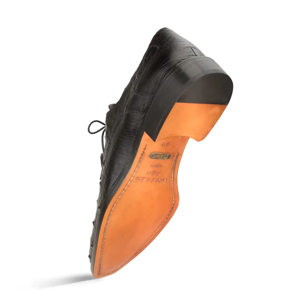 Mezlan Tillson Ostrich Plain Toe Blucher Black (4732-S) sold by Alberto Nardoni product image thumbnail 3