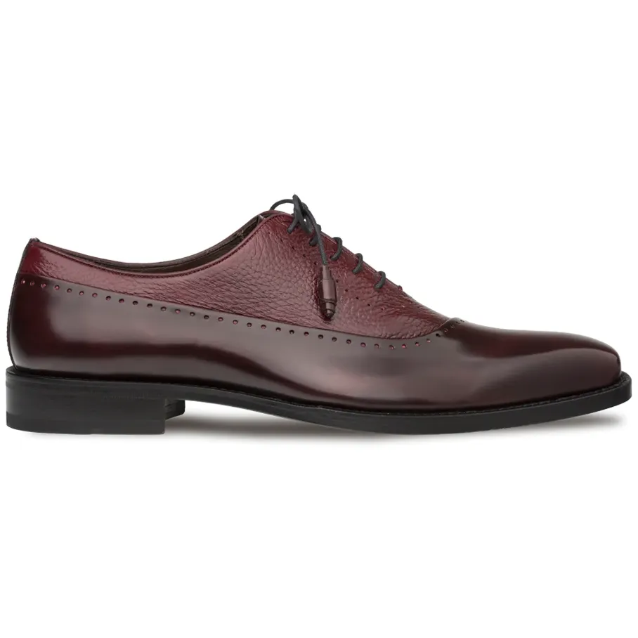 Mezlan Postdam Deerskin Calfskin Shoes Burgundy (16409) sold by Alberto Nardoni product image thumbnail 2