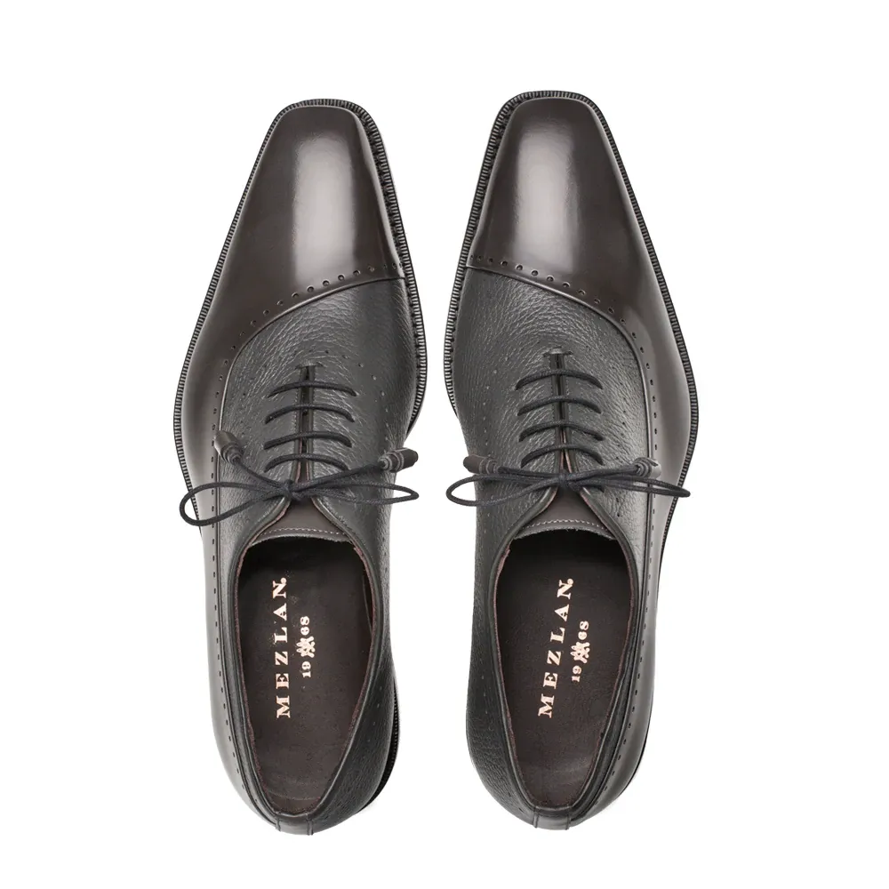 Mezlan Postdam Deerskin Calfskin Shoes Grey (16409) sold by Alberto Nardoni product image thumbnail 5
