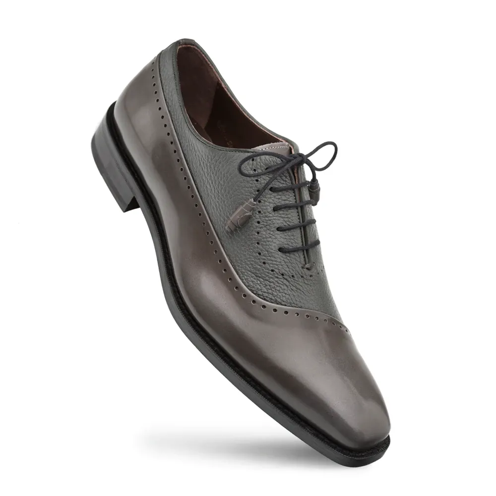 Mezlan Postdam Deerskin Calfskin Shoes Grey (16409) sold by Alberto Nardoni product image thumbnail 2