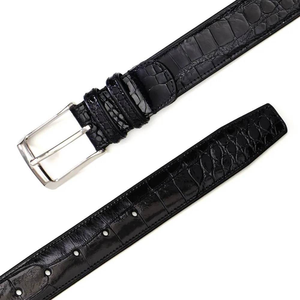 Mezlan Alligator Belt Black (AO7907) sold by Alberto Nardoni product image thumbnail 4