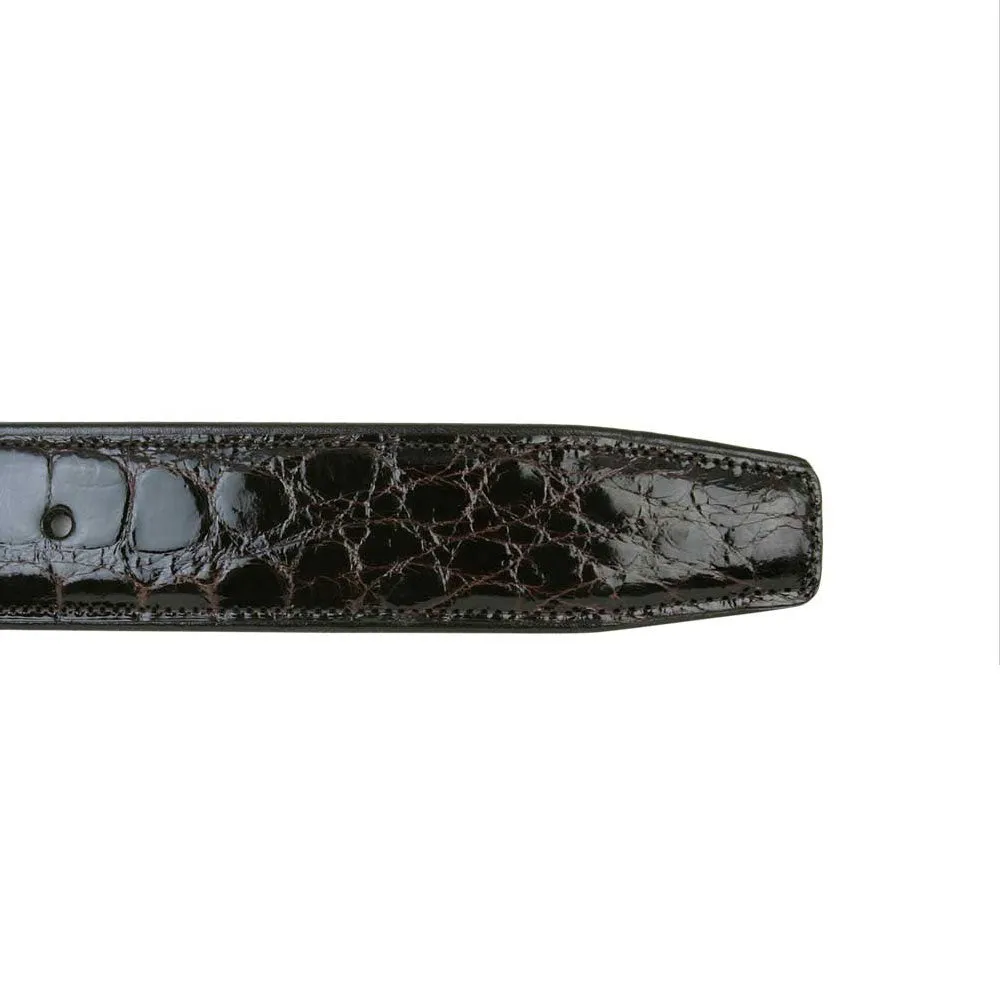 Mezlan Alligator Belt Dark Brown (AO7907) sold by Alberto Nardoni product image thumbnail 2