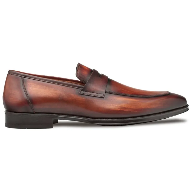 Mezlan Avenue Rubber Sole Penny Loafers Cognac / Rust (20910) sold by Alberto Nardoni
