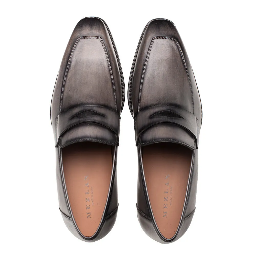 Mezlan Avenue Rubber Sole Penny Loafers Dark Grey (20910) sold by Alberto Nardoni product image thumbnail 5