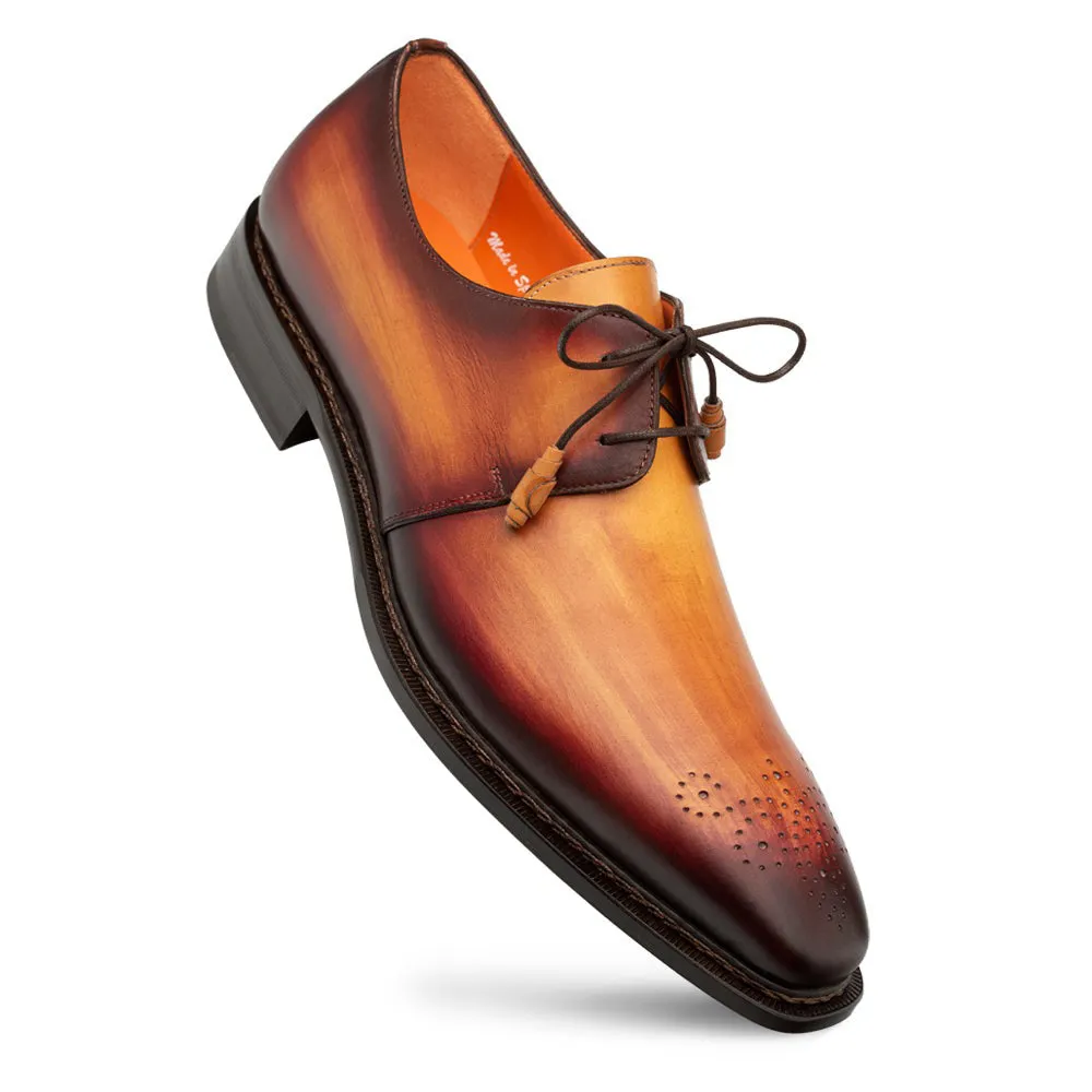 Mezlan Principe Patina Leather Derby Tan / Rust (20842) sold by Alberto Nardoni product image thumbnail 2