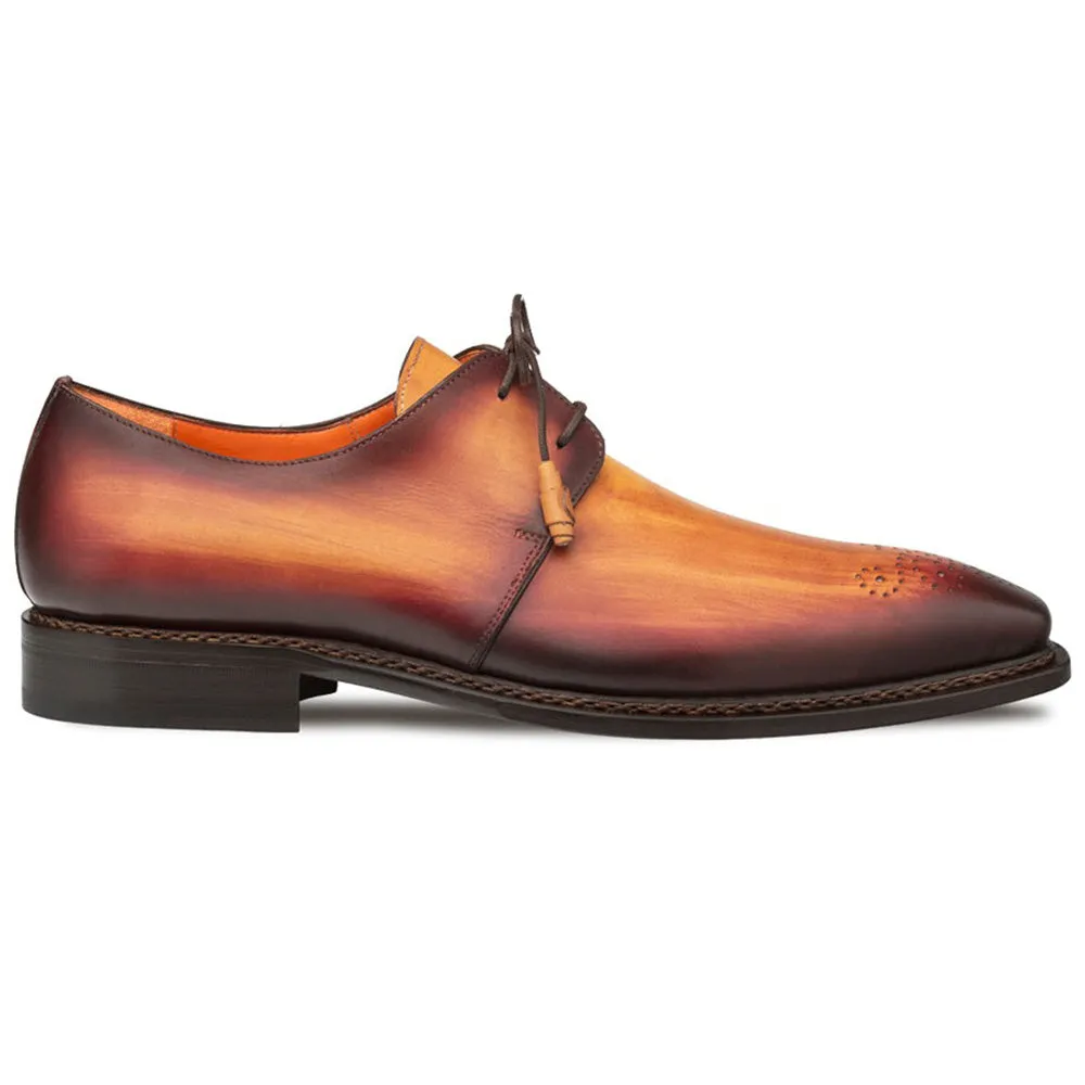 Mezlan Principe Patina Leather Derby Tan / Rust (20842) sold by Alberto Nardoni