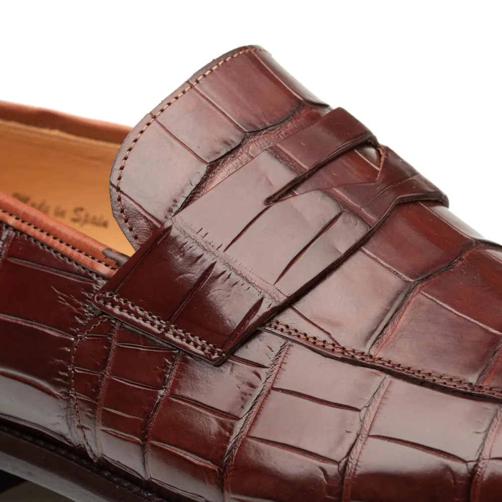 Mezlan Piccolo Alligator Penny Loafer Sport (4954-J) sold by Alberto Nardoni product image thumbnail 4