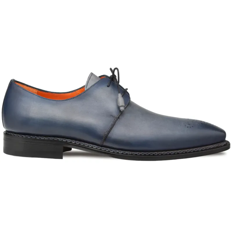 Mezlan Principe Patina Leather Derby Grey / Rust sold by Alberto Nardoni