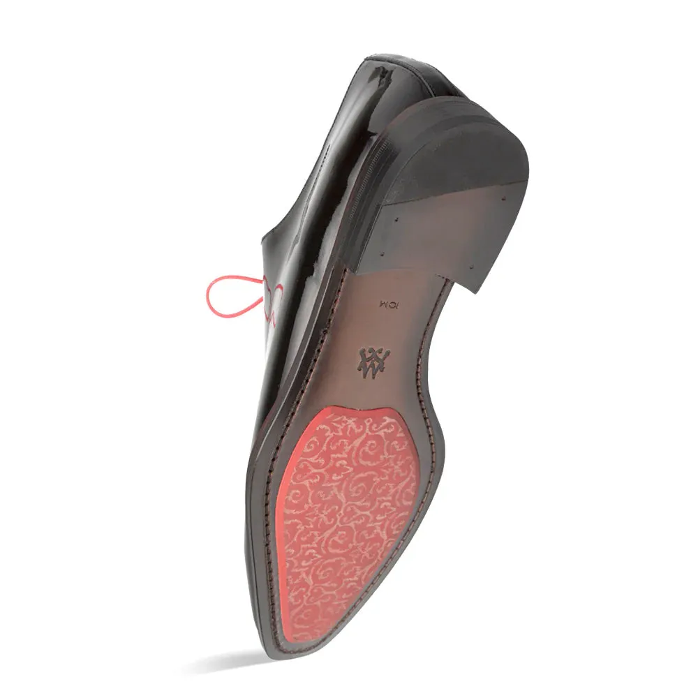 Mezlan Dietro 2 Asymmetrical Patent Oxfords Black (21188) sold by Alberto Nardoni product image thumbnail 3