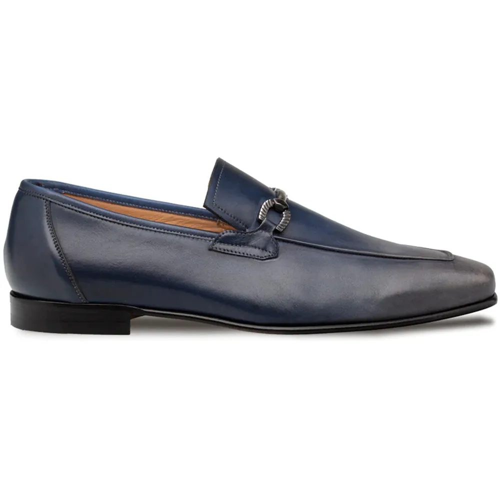 Mezlan Brunello Two-Tone Bit Loafer Pearl Grey / Navy (21100) sold by Alberto Nardoni