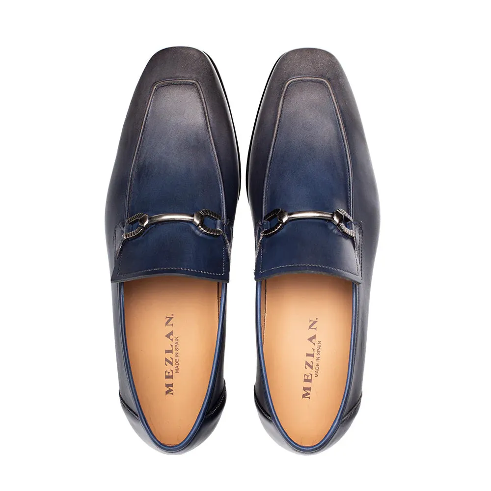 Mezlan Brunello Two-Tone Bit Loafer Pearl Grey / Navy (21100) sold by Alberto Nardoni product image thumbnail 5
