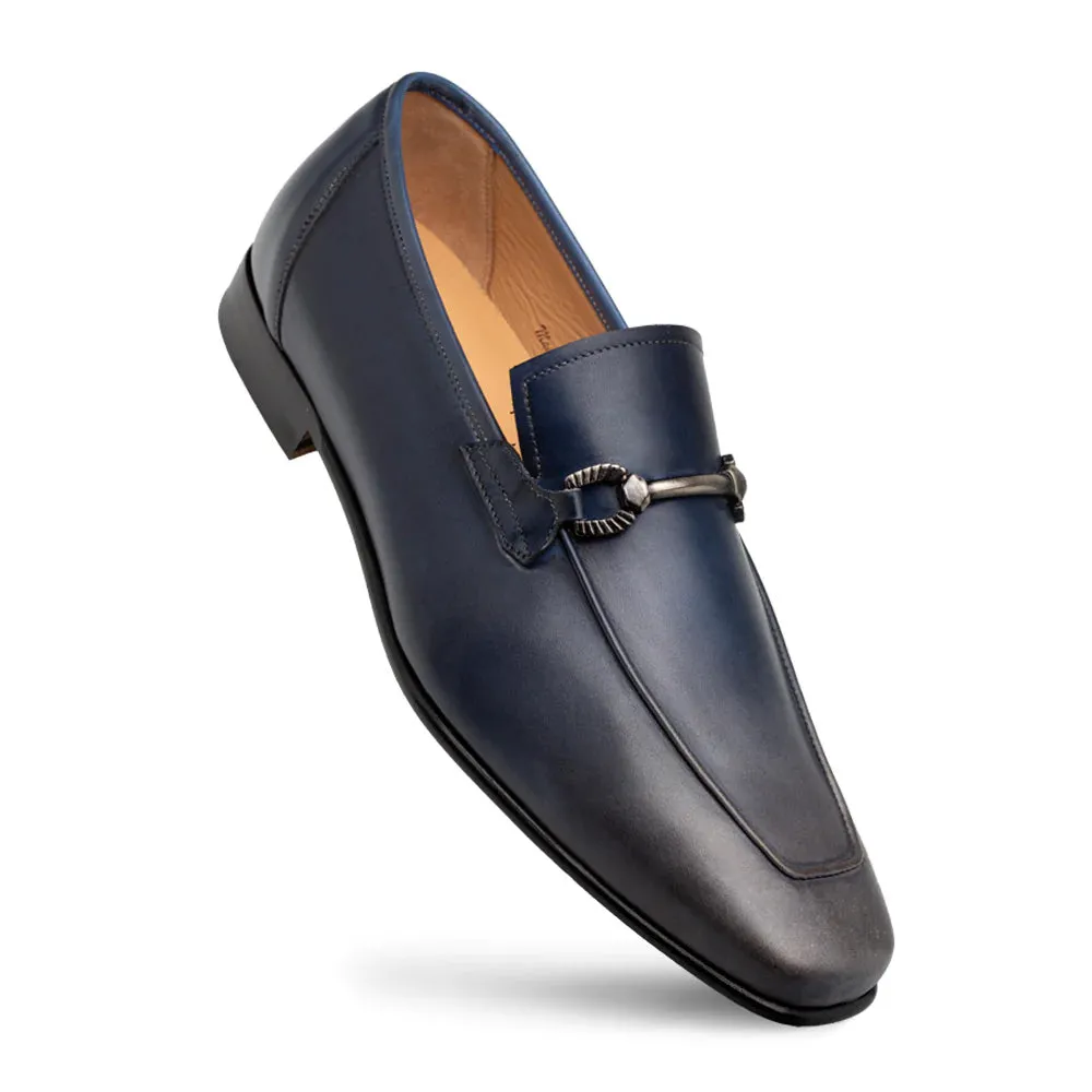Mezlan Brunello Two-Tone Bit Loafer Pearl Grey / Navy (21100) sold by Alberto Nardoni product image thumbnail 2