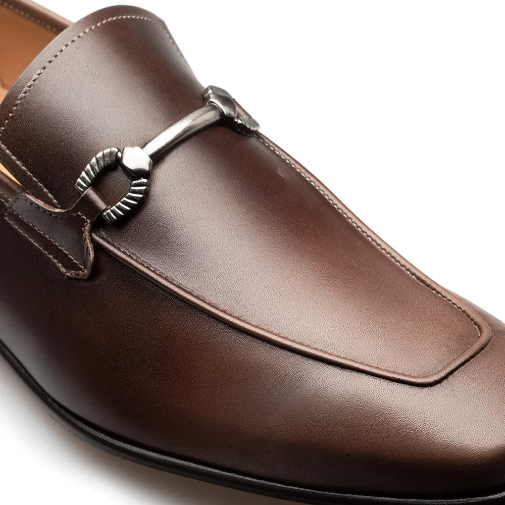 Mezlan Brunello Two-Tone Bit Loafer Taupe / Brown (21100) sold by Alberto Nardoni product image thumbnail 4