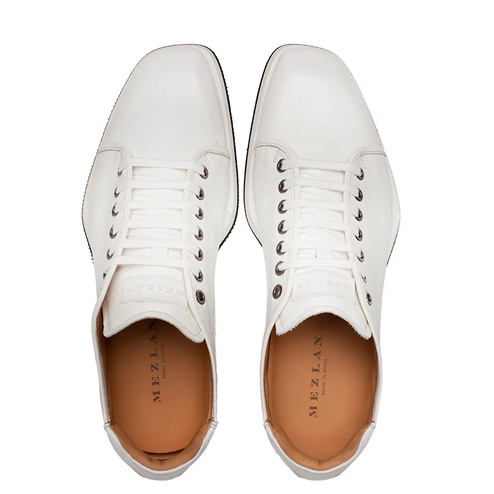 Mezlan Cartuja Shine-Calf Sneakers White (21153) sold by Alberto Nardoni product image thumbnail 5