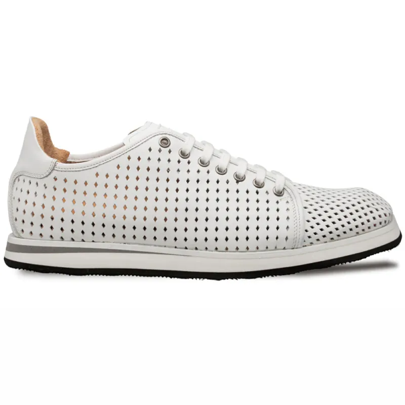 Mezlan Luce Perforated Sneaker White (21154) sold by Alberto Nardoni