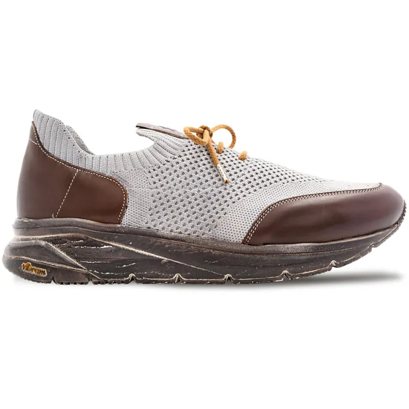 Mezlan Piedra Knitted Sneaker Brown / Grey (21027) sold by Alberto Nardoni