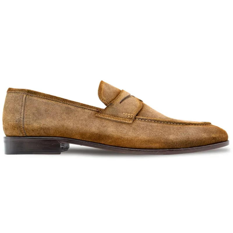 Mezlan Caro Suede Penny Loafer Taupe (21312) sold by Alberto Nardoni
