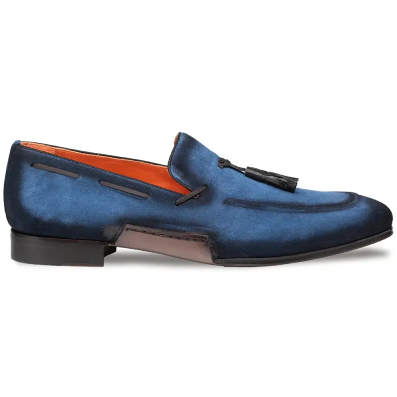 Mezlan Pavese Suede Tassled Slip On Cobalt (21310) sold by Alberto Nardoni
