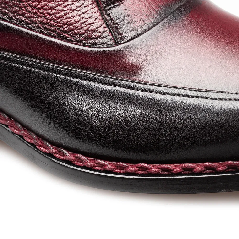 Mezlan Artesano Two-Toned Monk Strap Black & Burgundy (21261) sold by Alberto Nardoni product image thumbnail 4