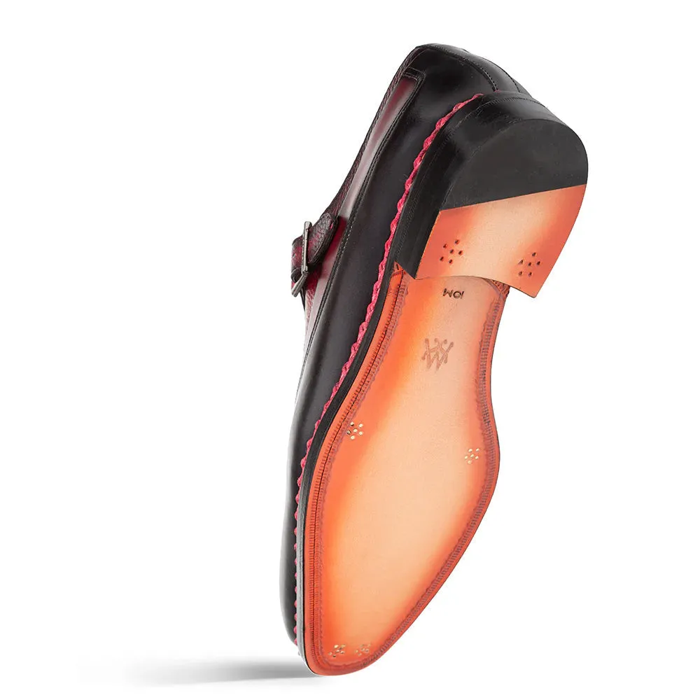 Mezlan Artesano Two-Toned Monk Strap Black & Burgundy (21261) sold by Alberto Nardoni product image thumbnail 3