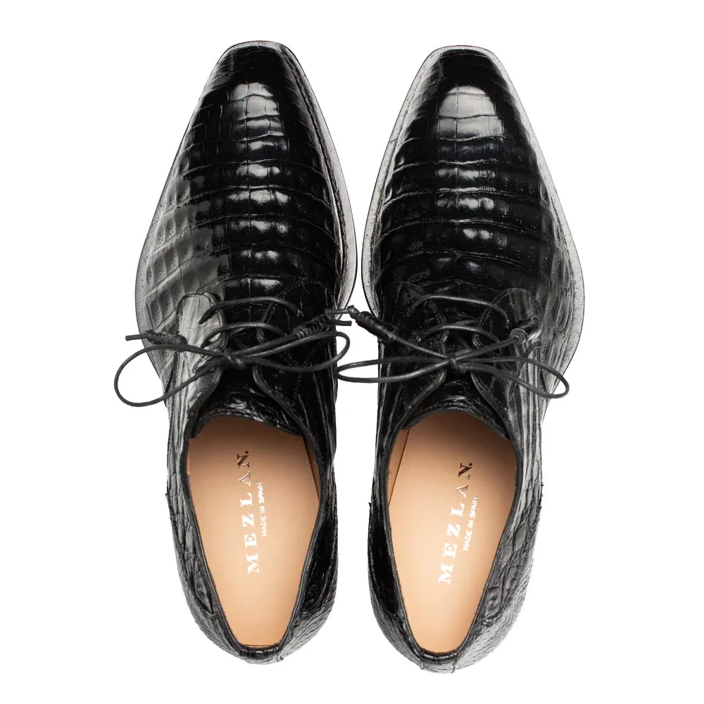 Mezlan Cratos Crocodile Derby Black (50070-F) sold by Alberto Nardoni product image thumbnail 5