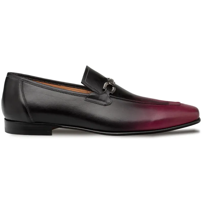 Mezlan Brunello Two-Tone Bit Loafer Red / Black (21100) made by Mezlan