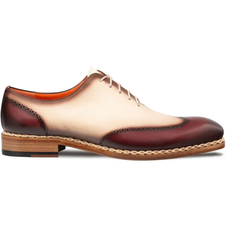 Mezlan Almagro Two-Tone Oxford Red / Bone (21592) sold by Alberto Nardoni