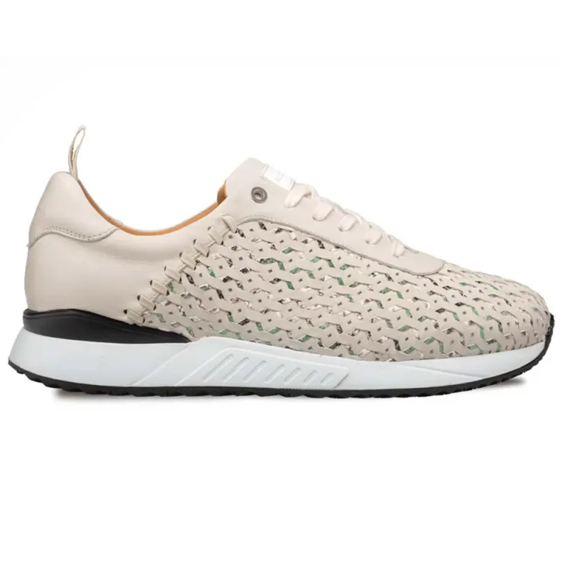 Mezlan Plata Laser-Cut Sneaker Light Green / Multi (21569) sold by Alberto Nardoni