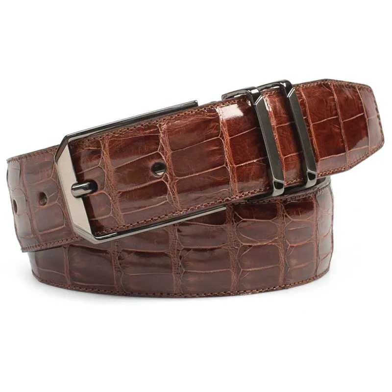Mezlan Crocodile Belt Sport sold by Alberto Nardoni