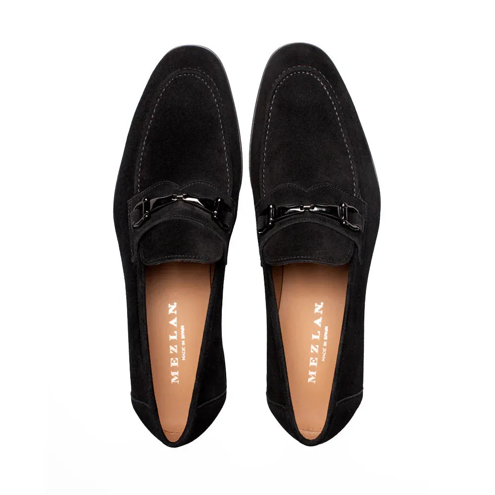 Mezlan Bracco Suede Ornament Loafer Black (21735) sold by Alberto Nardoni product image thumbnail 5