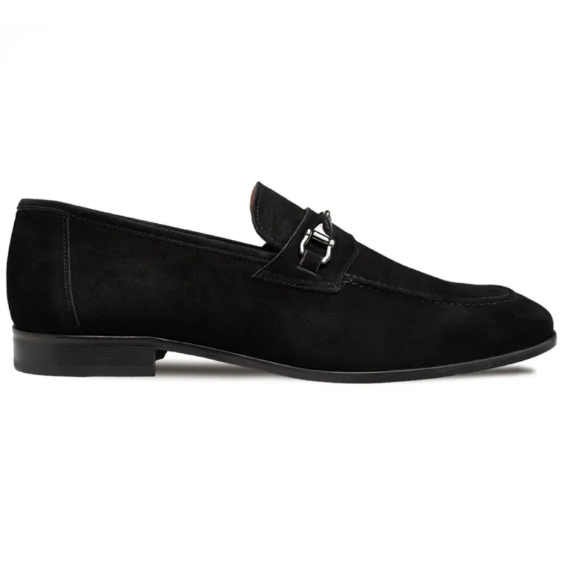 Mezlan Bracco Suede Ornament Loafer Black (21735) sold by Alberto Nardoni