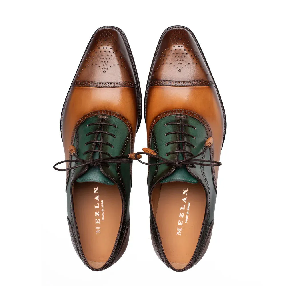 Mezlan Galante Tri-Tone Cap Toe Oxford Brown / Multi (21693) sold by Alberto Nardoni product image thumbnail 5