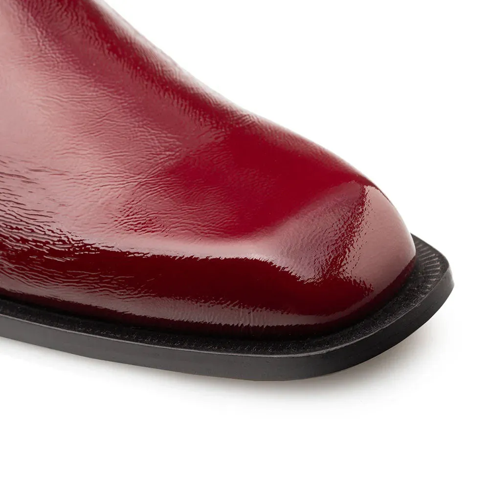 Mezlan Buscemi Hi-Shine Ornament Boot Burgundy (21739) sold by Alberto Nardoni product image thumbnail 4