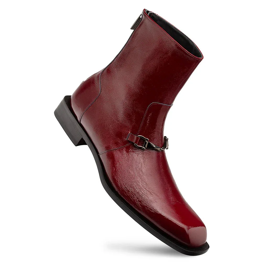 Mezlan Buscemi Hi-Shine Ornament Boot Burgundy (21739) sold by Alberto Nardoni product image thumbnail 2