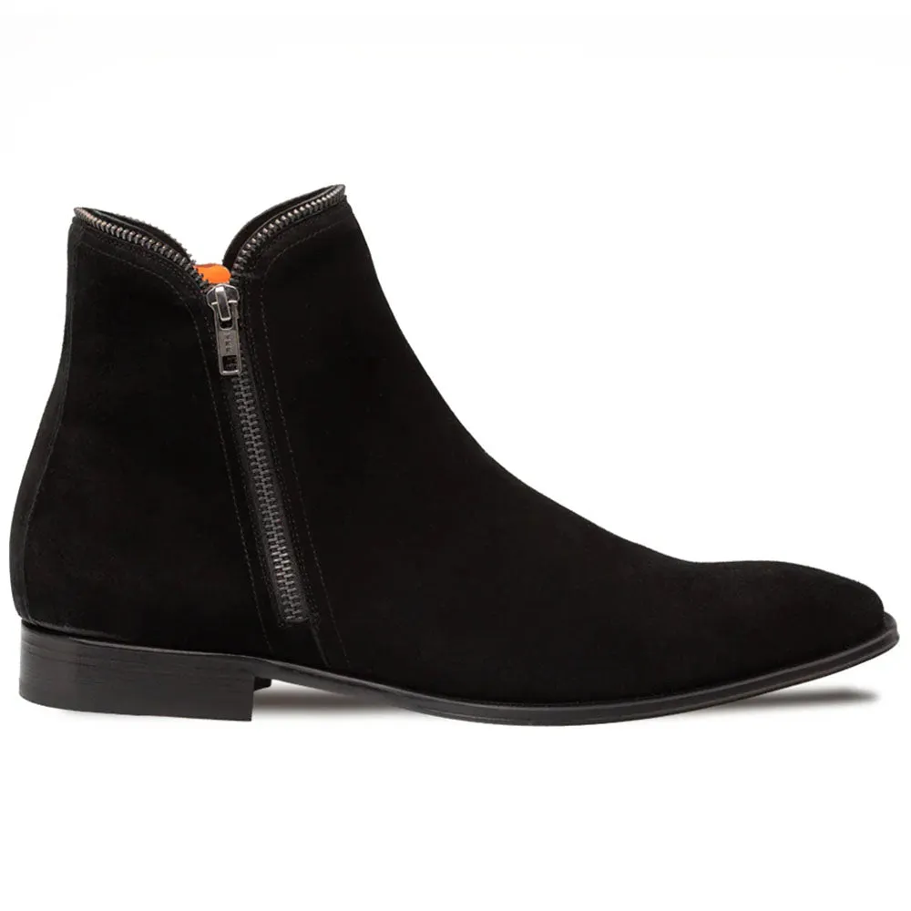 Mezlan Moretti Suede Zip Boot Black (21686) sold by Alberto Nardoni