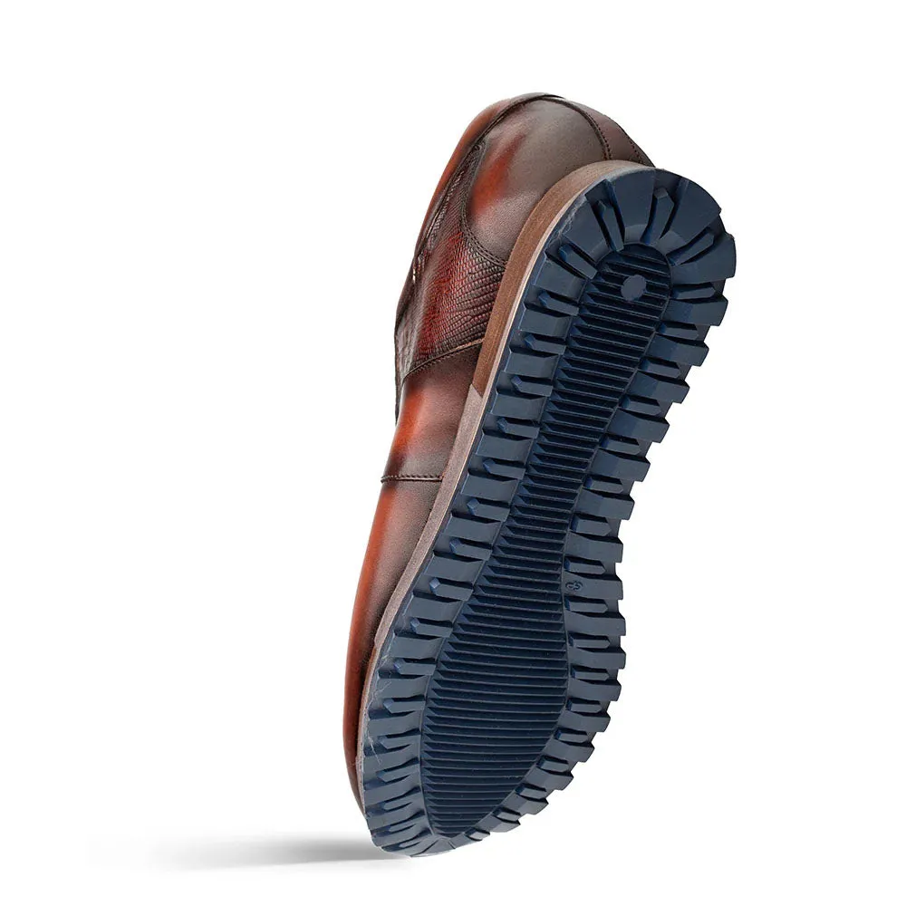 Mezlan Greenwich Calf / Lizard Sneaker Tan (50188-L) sold by Alberto Nardoni product image thumbnail 3