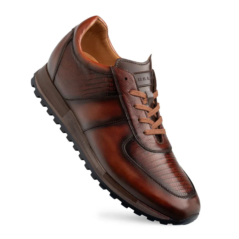 Mezlan Greenwich Calf / Lizard Sneaker Tan (50188-L) sold by Alberto Nardoni product image thumbnail 2