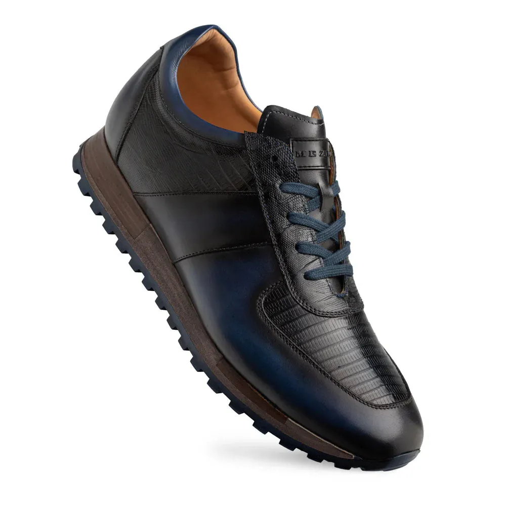 Mezlan Greenwich Calf / Lizard Sneaker Blue (50188-L) sold by Alberto Nardoni product image thumbnail 2