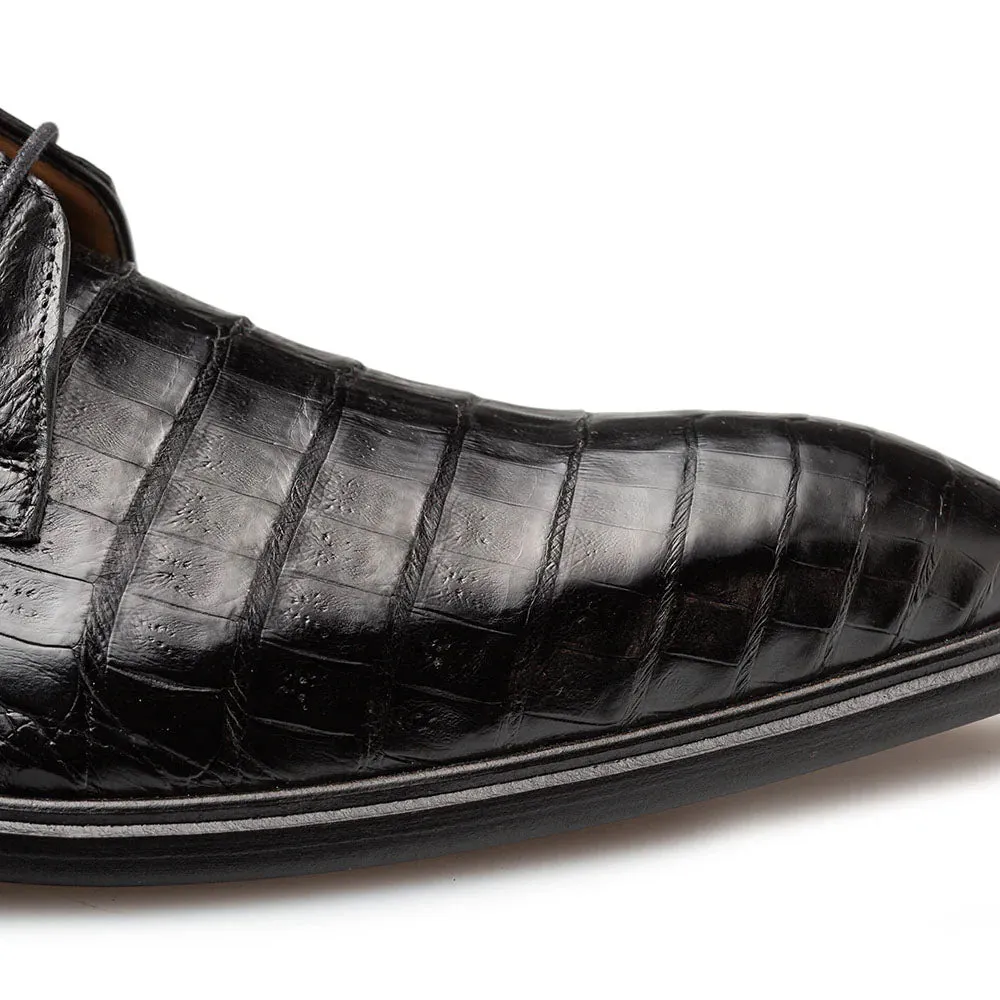 Mezlan Riverside Crocodile Lace-Up Derby Black (50180-F) sold by Alberto Nardoni product image thumbnail 4
