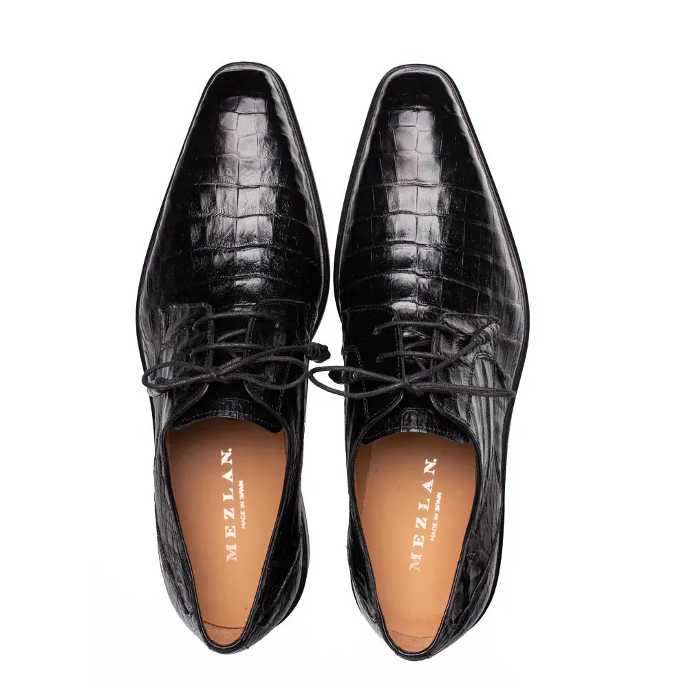 Mezlan Riverside Crocodile Lace-Up Derby Black (50180-F) sold by Alberto Nardoni product image thumbnail 5
