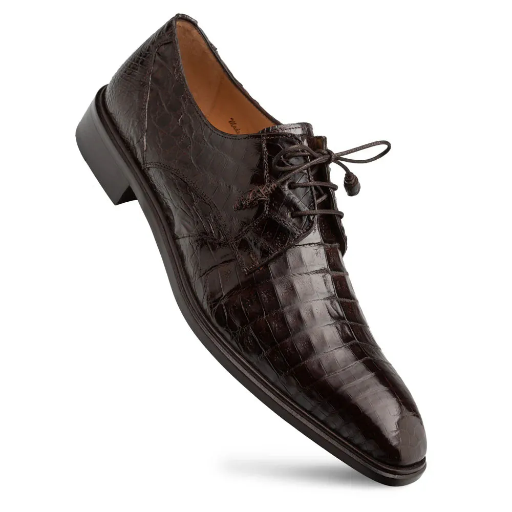 Mezlan Riverside Crocodile Lace-Up Derby Brown (50180-F) sold by Alberto Nardoni product image thumbnail 2