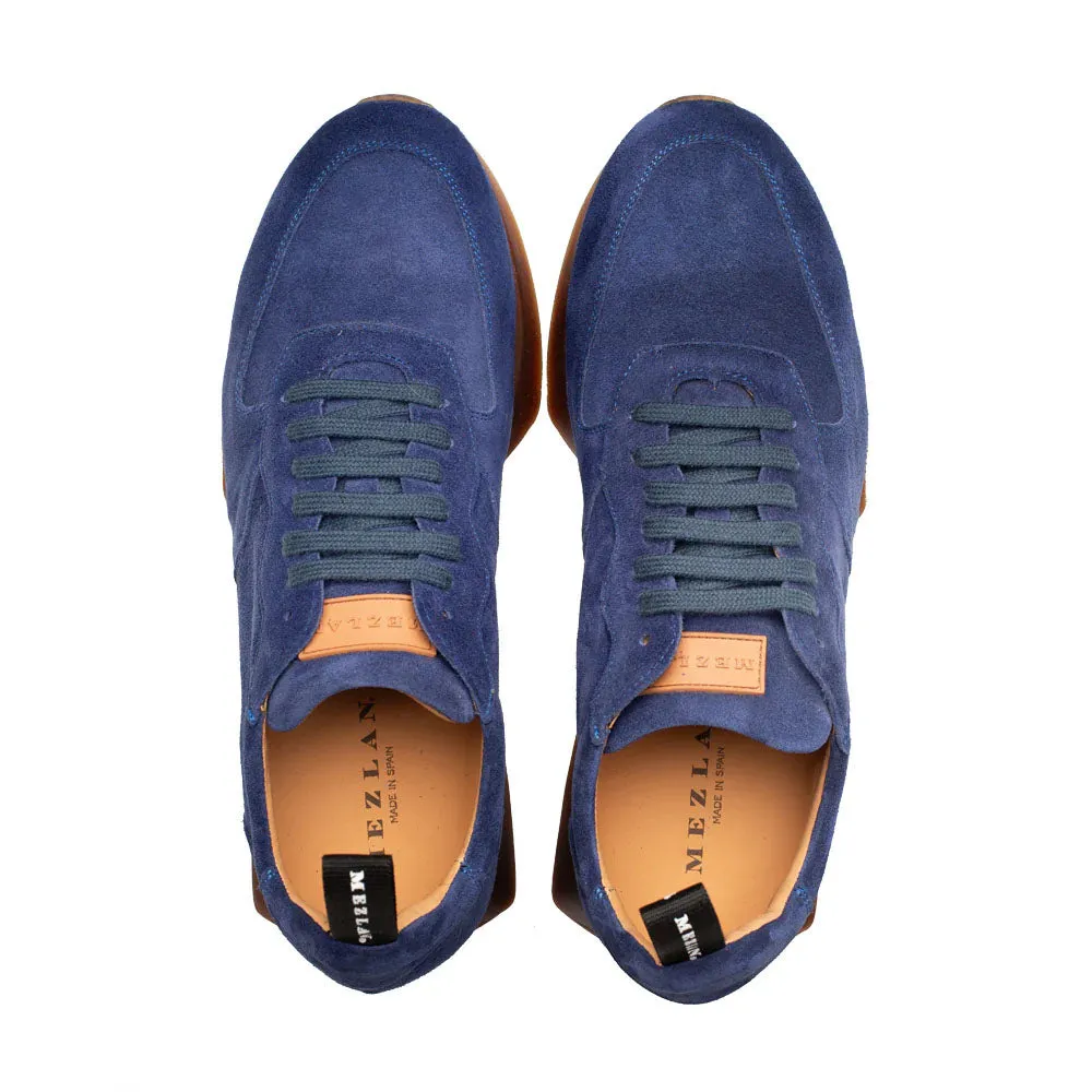 Mezlan Carlucci Suede Sneaker Blue (21732) sold by Alberto Nardoni product image thumbnail 5