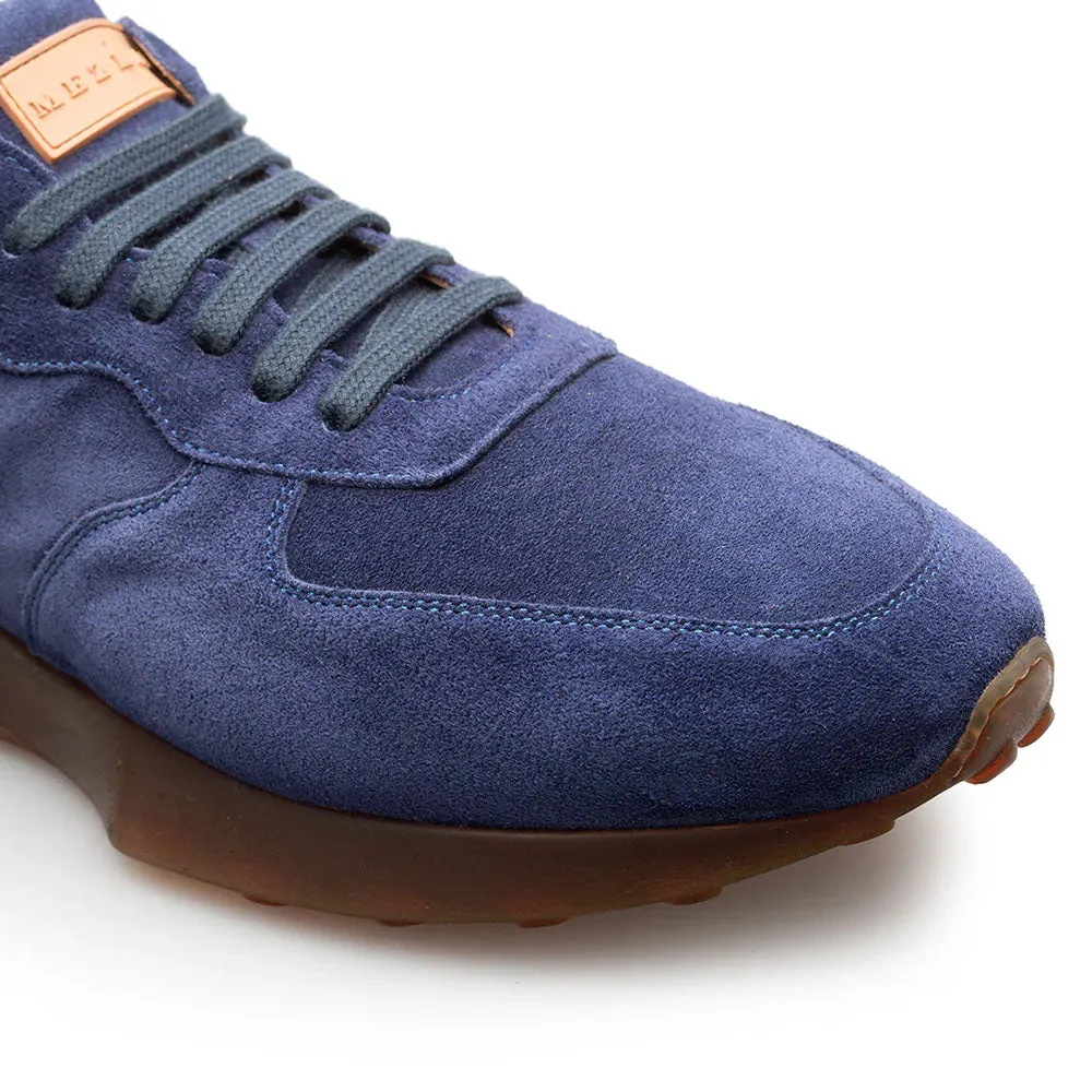 Mezlan Carlucci Suede Sneaker Blue (21732) sold by Alberto Nardoni product image thumbnail 4