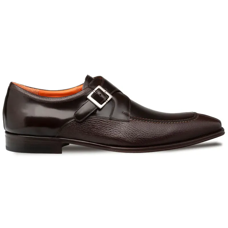 Mezlan Pego Deerskin Monk Strap Brown (21158) sold by Alberto Nardoni