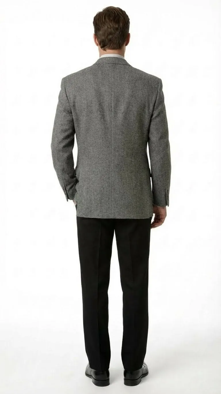 Men’s Dark Grey Blazer – Charcoal Grey Sport Coat Jacket sold by Alberto Nardoni product image thumbnail 2