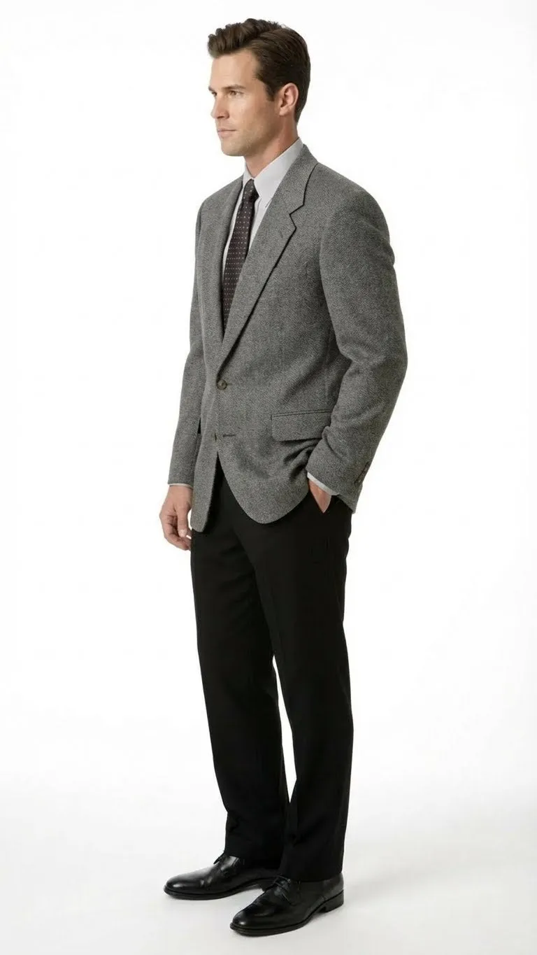 Men’s Dark Grey Blazer – Charcoal Grey Sport Coat Jacket sold by Alberto Nardoni product image thumbnail 3